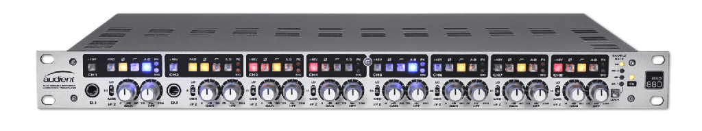 Preamp à 8 Canaux Audient ASP880
