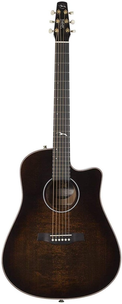 Seagull Artist Peppino Signature Cutaway Anthem Bourbon Burst Guitare Acoustique