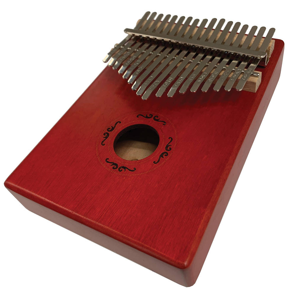 Kalimba Beaver Creek 17 notes Mahogany Trans Red