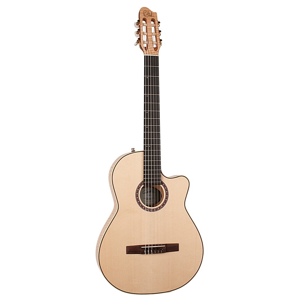 Godin 051212 Nylon Series Arena Érable Flammé Coupée Dual Source EQ Naturelle Guitare Classique