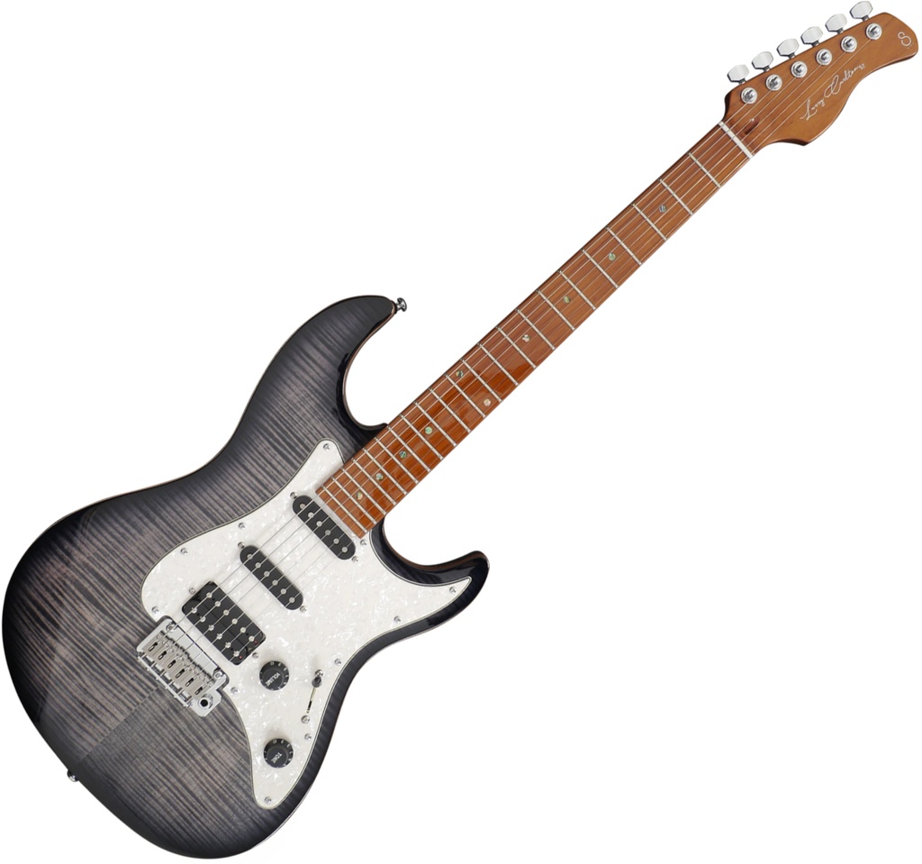 Sire Larry Carlton S7 FM Transparent Black Guitare Électrique