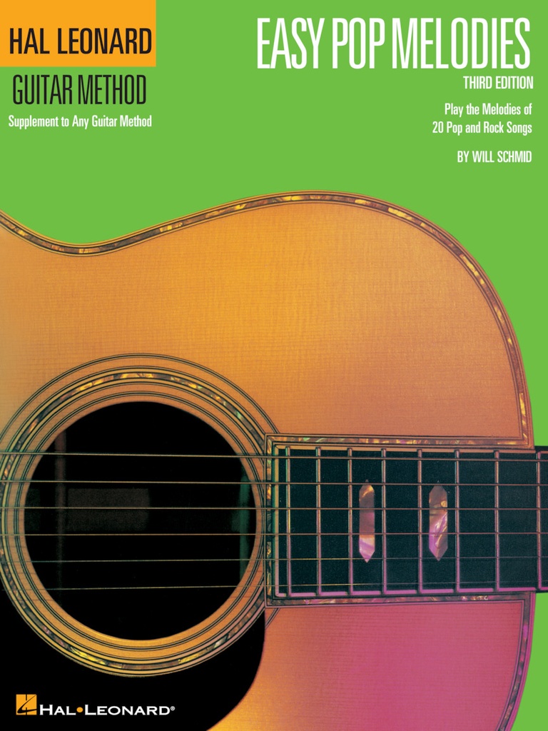 Méthode de Guitare Hal Leonard Easy Pop Melodies 1