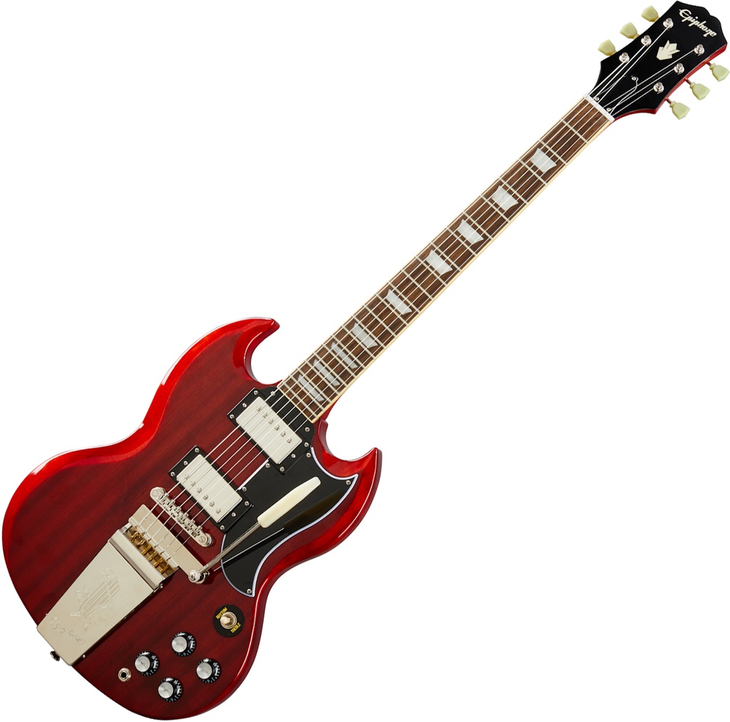 Epiphone SG Standard '60s Maestro Vibrola Vintage Cherry Guitare Électrique