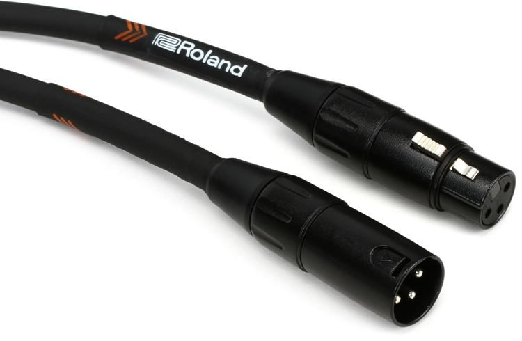 Câble XLR Roland 10 Pieds Noir