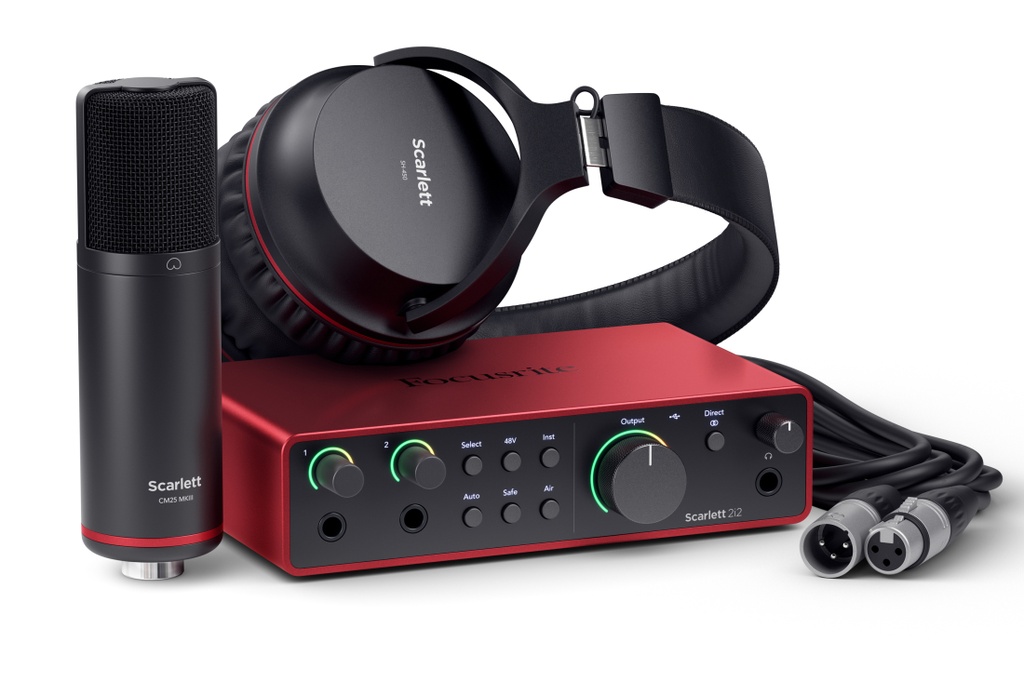 Ensemble Interface Audio Focusrite Scarlett 2i2 Studio 4th Gen