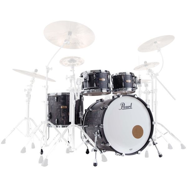 Ensemble de 4 Fûts Pearl Masters Maple Reserve, Chêne Carbonisé Satiné