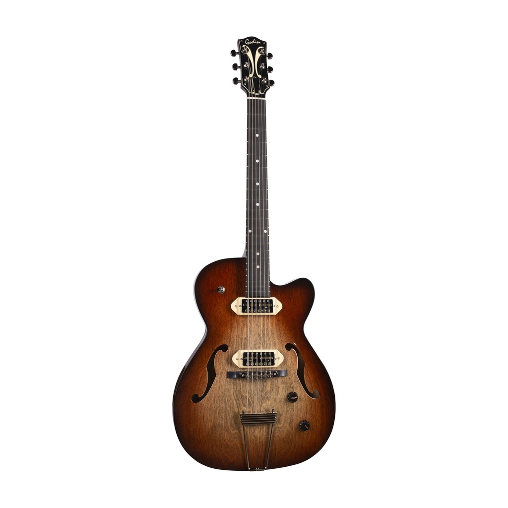 Godin 5th Avenue TL Gold Foil P90 Vintage Burst HG