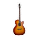 Seagull 052653 Entourage Concert Hall Cutaway Dégradé Rustique EQ Guitare Acoustique