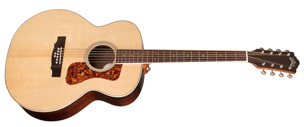 Guild BT-258E Deluxe Baritone Jumbo 8 Cordes Naturelle Guitare Acoustique 