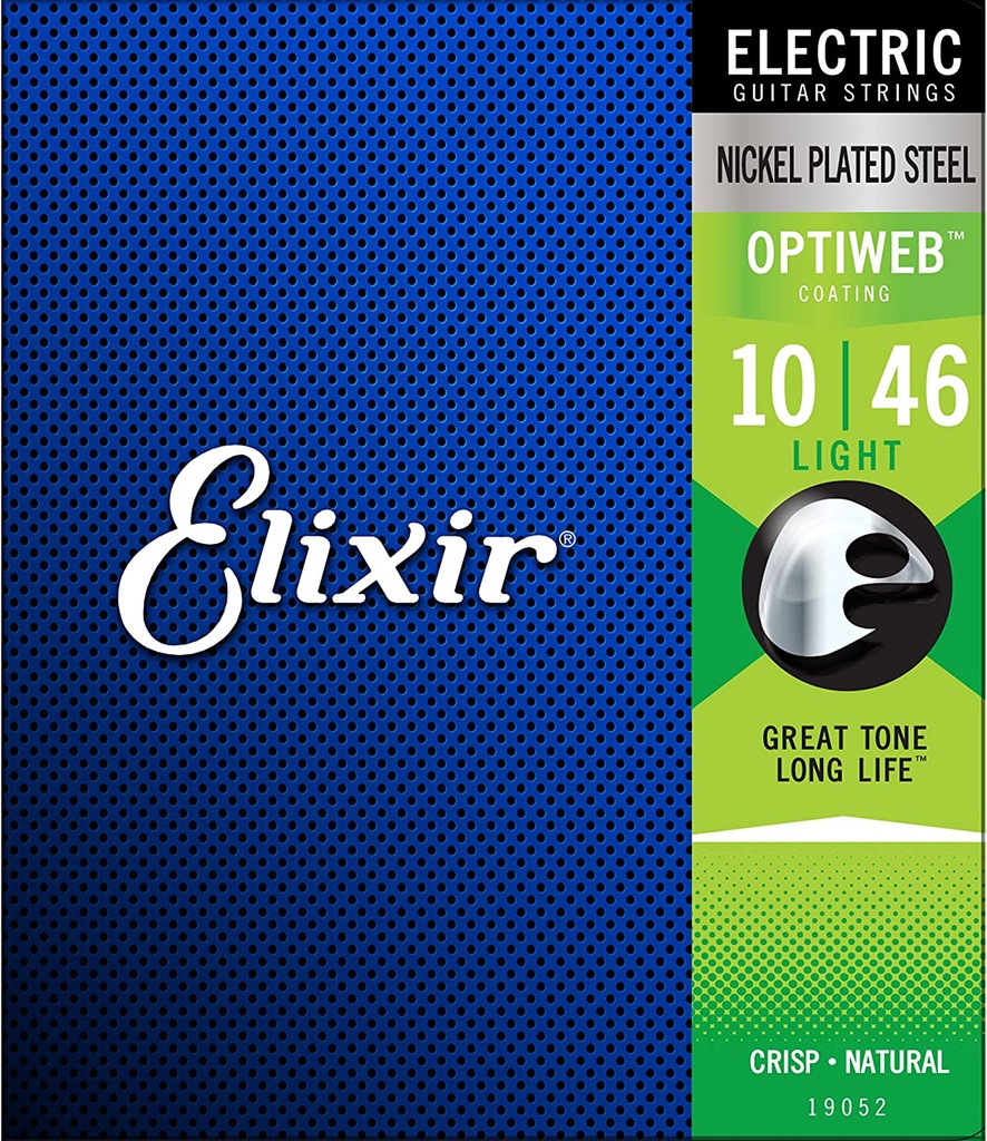 3 Paquets Cordes Guitare Électrique Elixir Optiweb Everyday 3-Pack 10-46