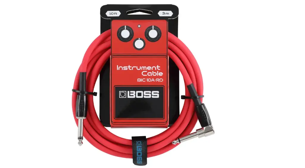 Câble Instrument Boss 10 Pieds Rouge