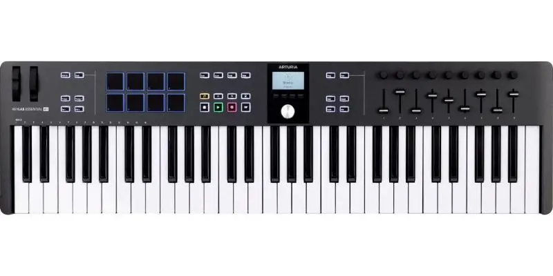 Contrôleur Midi Arturia KeyLab 61 MK3 Essential Noir