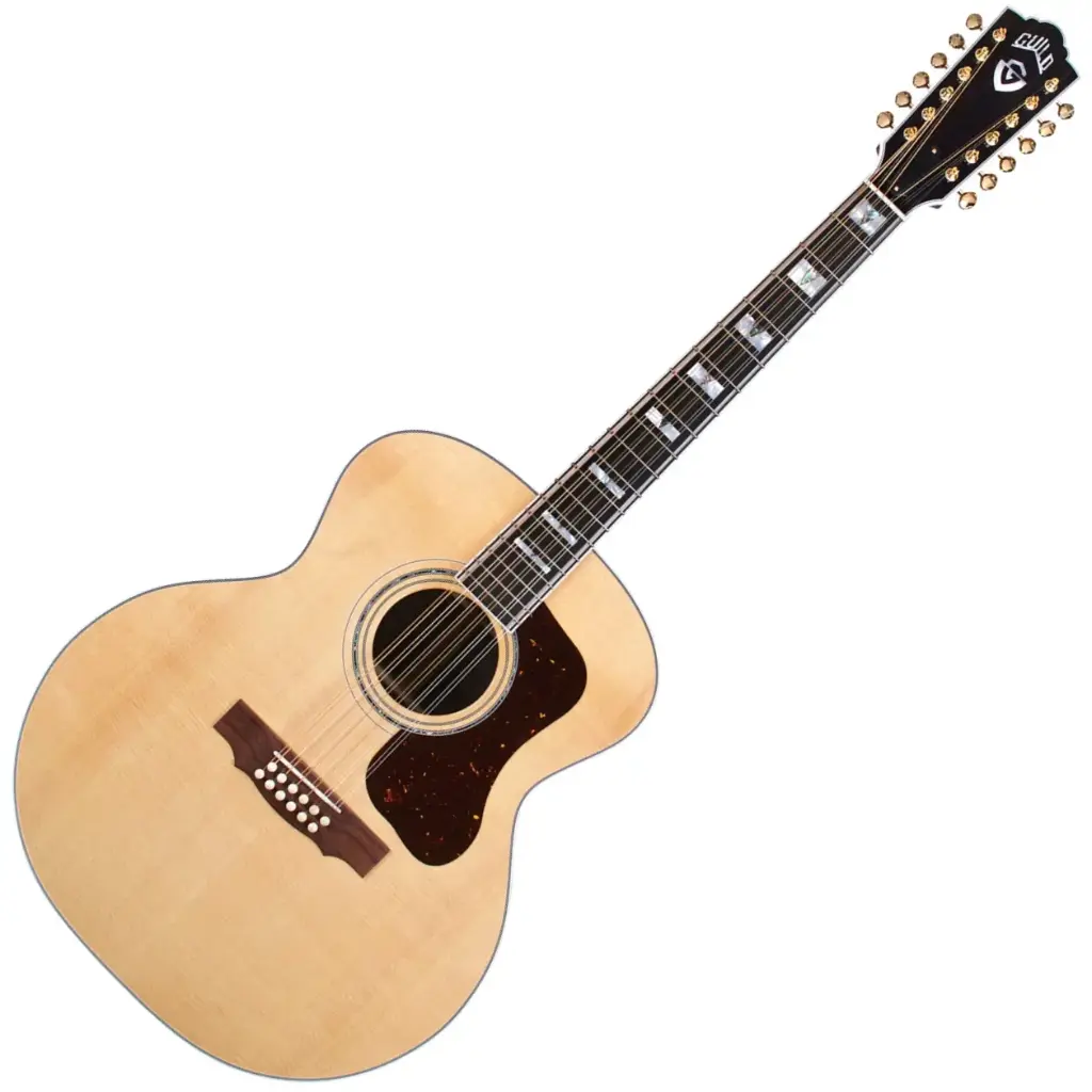 Guild USA F-512E Maple RH Naturelle Guitare Acoustique 12 Cordes