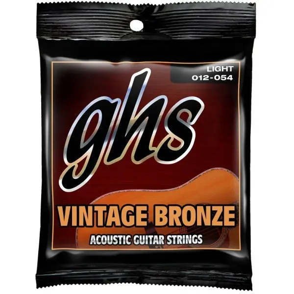 Cordes Guitare Acoustique GHS Vintage Bronze 12-54