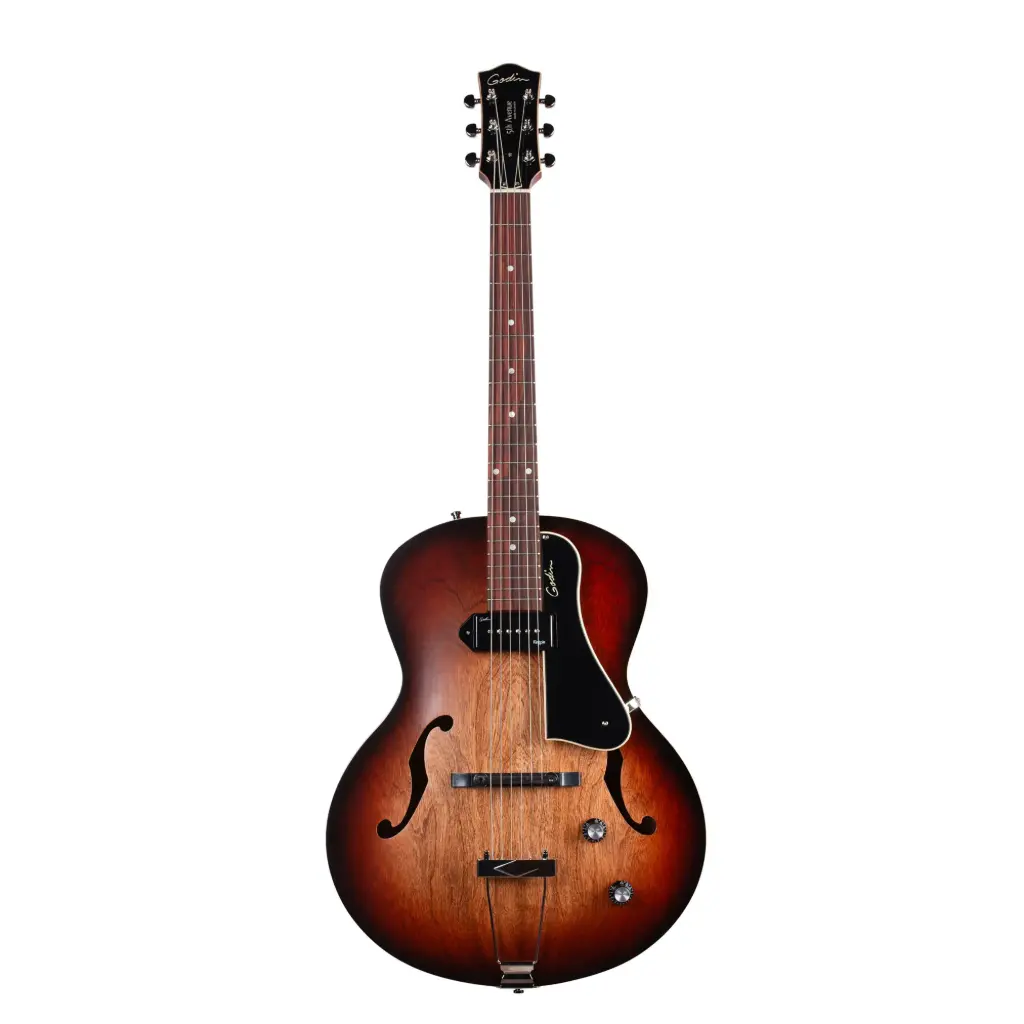 Godin 5th Avenue Kingpin P90 Vintage Burst Guitare Électrique 