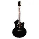 Godin 053353 Connaisseur Mini Jumbo Cutaway Preamp Rosewood Black Acoustic Guitar