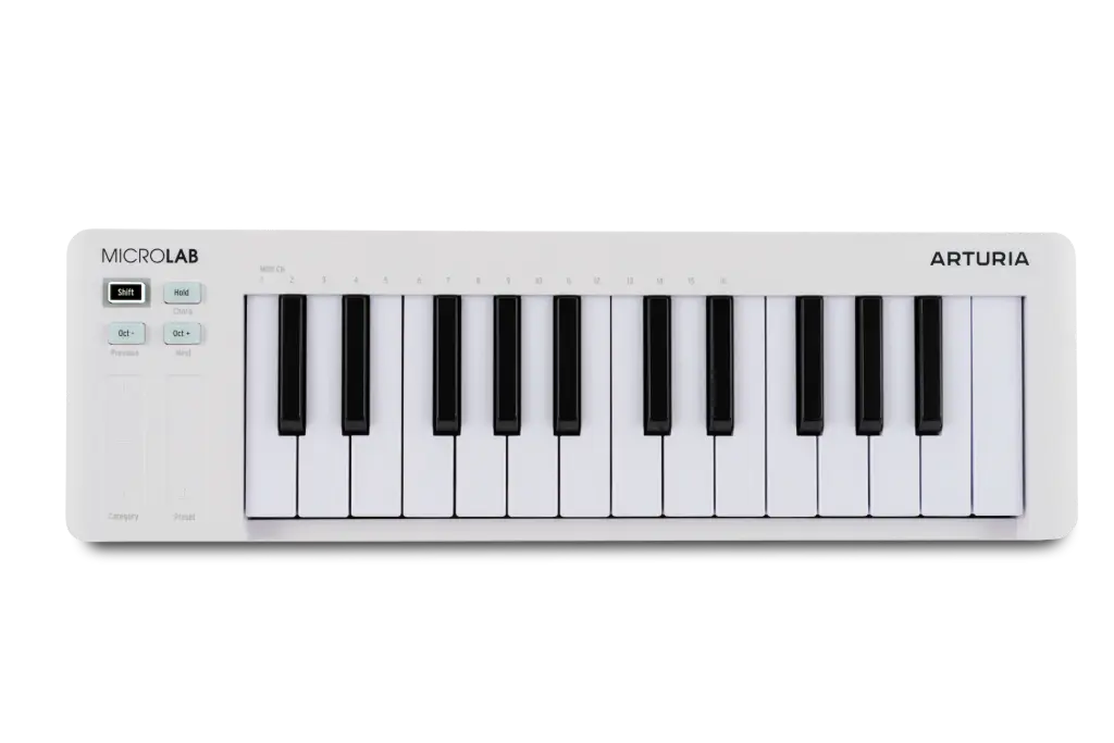 Contrôleur Midi Arturia MicroLab mk3 Blanc