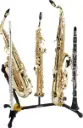 Hercules DS538B Alto, Tenor & Soprano Saxophone + Flute & Clarinet Stand