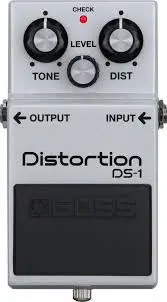 Pédale Boss Distortion Édition Limitée Blanche DS-1-WH