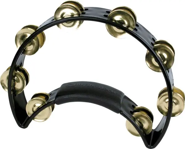 Tambourine Rhythm Tech Noire Avec Jingles Nickel