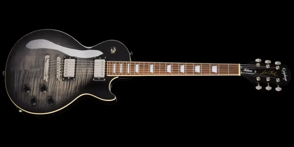 Epiphone Les Paul Tribute Transparent Ebony Burst Guitare Électrique