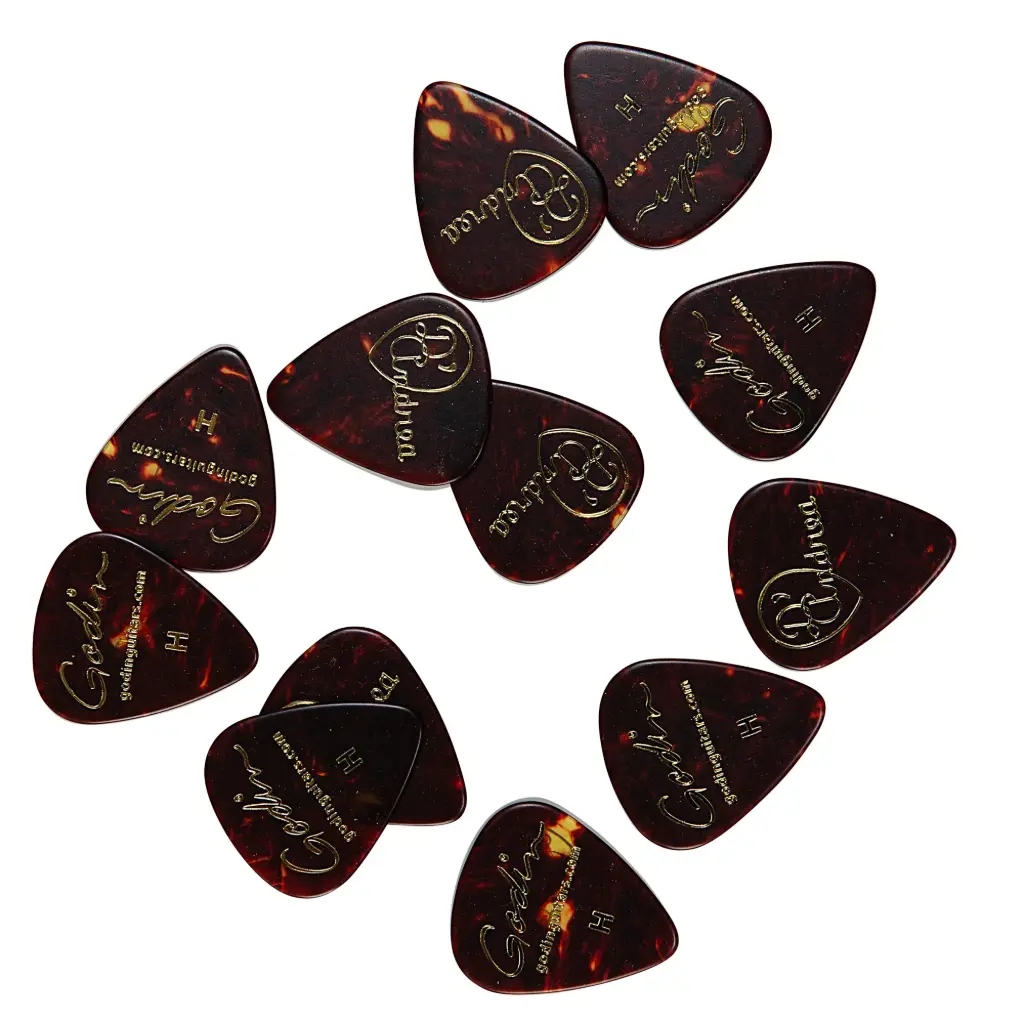 Paquet de 12 Plectres Godin .96mm Celluloid