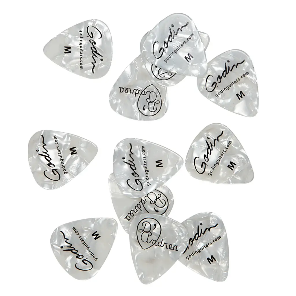 Paquet de 12 Plectres Godin .71mm Celluloid 