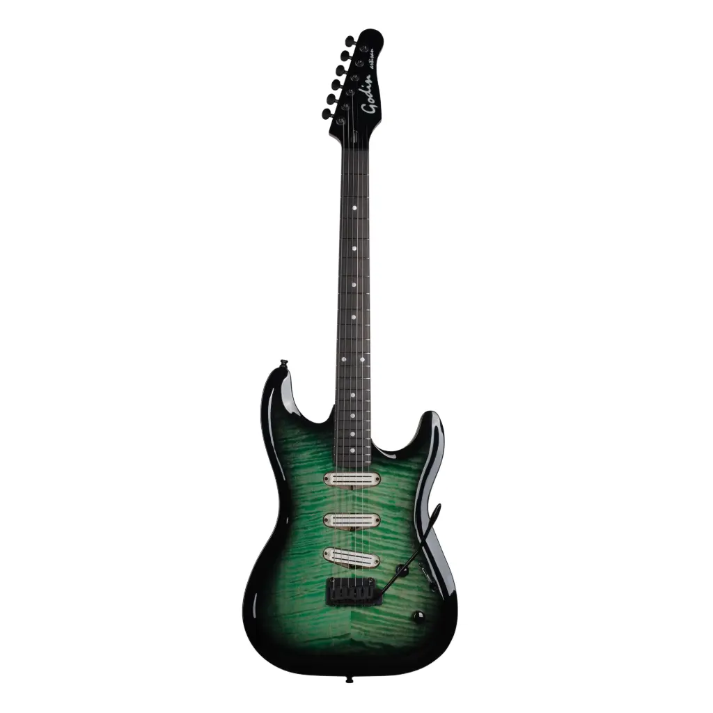 Godin Artisan ST-III Black Mint Guitare Électrique     