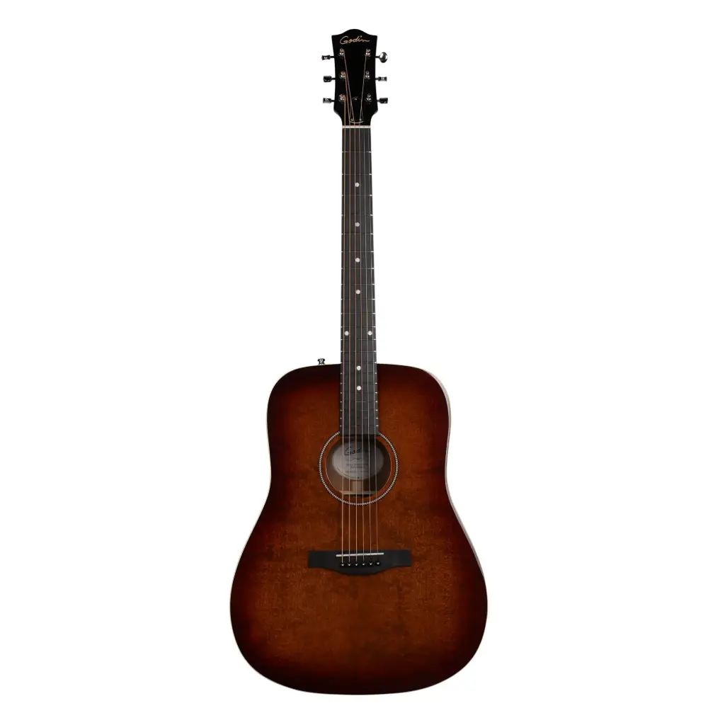 Godin 053919 Century Dreadnought Mahogany Rustic Burst EQ Acoustic Guitar
