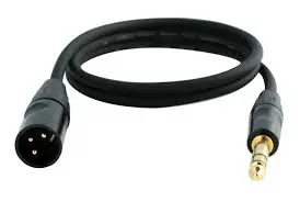 Digiflex HXMS-3 Câble XLR Mâle à 1/4 TRS 3 Pieds