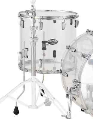 Tom Floor Pearl Acrylique Crystal Beat 14" X 13" Ultra Clair