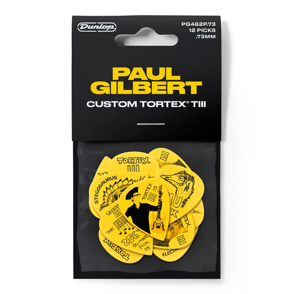 Plectres Dunlop Paul Gilbert Custom Tortex III