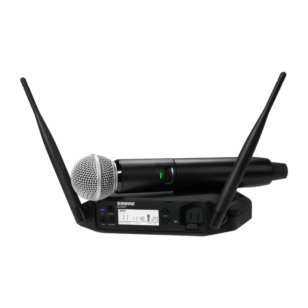 Shure GLXD24+/SM58 Système Numérique Sans Fil Portable avec Microphone pour la Voix SM58