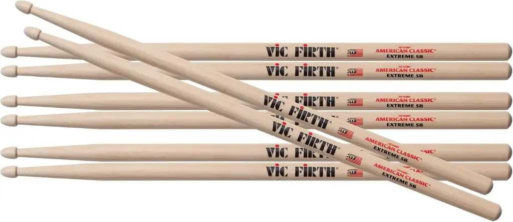 Vic Firth American Classic® Extreme 5B 4PR Value Pack PX5B.3-X5B.1
