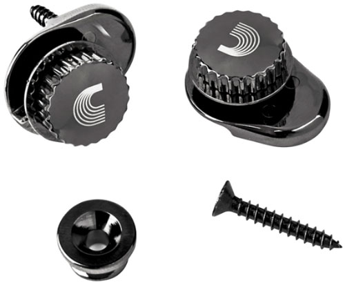 [PW-SLS-01] Strap Locks Universels D'Addario Ned Steinberger Noirs