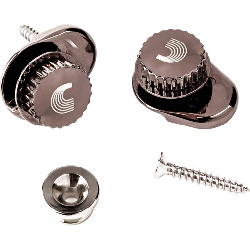 [PW-SLS-02] Strap Locks Universels D'Addario Ned Steinberger Argent