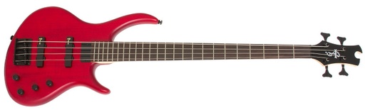 [TBD4TRBH] Epiphone Toby Deluxe IV Translucent Red Basse Électrique