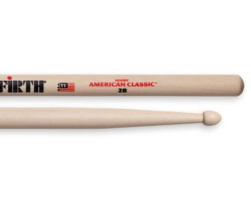 [2B] Baguettes Vic Firth 2B Hickory American Classic