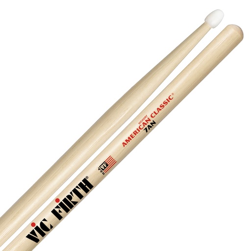 [7AN] Baguettes Vic Firth 7AN Hickory American Classic Nylon