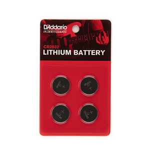 Batteries D'Addario CR2032 Lithium