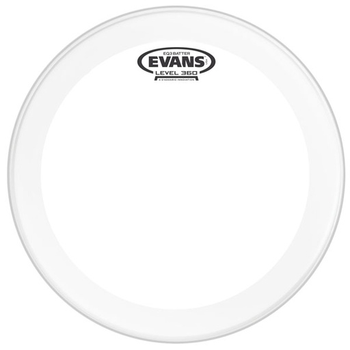 [BD22GB3] Peau Evans 22 Pouces EQ3 Clear