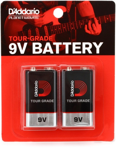 [PW-9V-02] Piles D'Addario Tour-Grade 9v