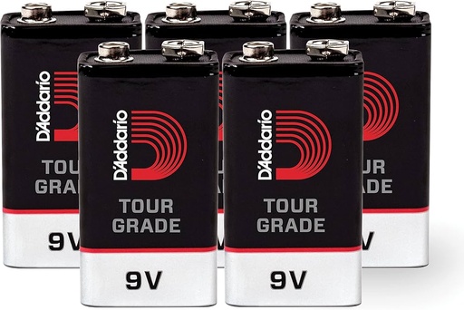 [PW-9V-05] Batteries 9V paquet 5 Planet Waves PW-9V-05