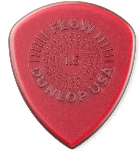 [549P1.5] Plectres Dunlop Paquet de 6 FLOW Standard Grip 1.5mm