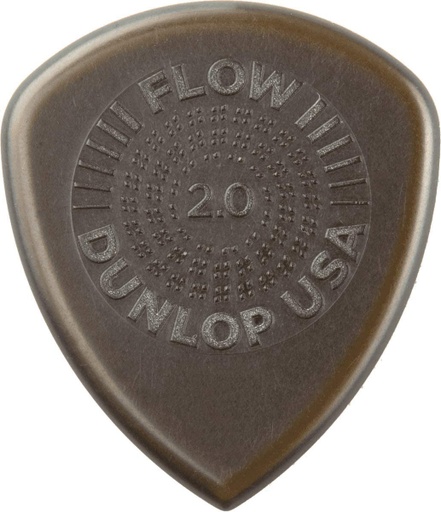 [549P2.0] Plectres Dunlop Paquet de 6 FLOW Standard Grip 2.0mm