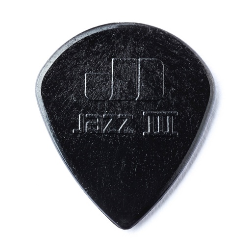 [47P3S] Plectre Dunlop Stiffo Nylon Jazz III Noir
