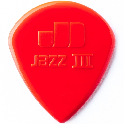 [47R3N] Plectre Dunlop Jazz III Rouge