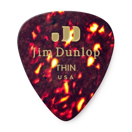 [483R05TH] Plectre Dunlop USA Celluloïd Shell Mince
