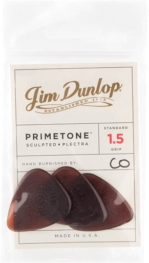 [510P1.5] Plectres Dunlop Paquet de 3 Primetone 1.5mm