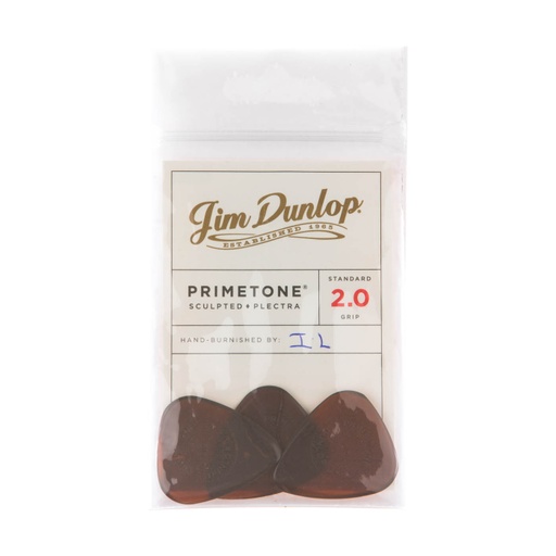 [510P2.0] Plectres Dunlop Paquet de 3 Primetone 2.0mm